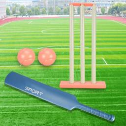 Multifuncional Kids Cricket Set, Jogando ao ar livre Bat Stump, Pai Filho Interativo Jogo de Esportes para Quintal - Image 2