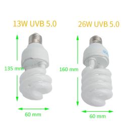 Energy Saving UV Bulb para Reptile, Cálcio Suplemento Lâmpada para Anfíbios Tartarugas Marinhas, UVB5.0, E27, 13W, 26W, 10.0 - Image 5