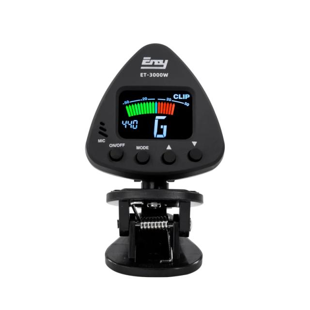 Tuner para Instrumentos de Sopro com Mic e Clip-On - Ajuste para Saxofone, Clarinete, Trompete e Flauta ET 3000W