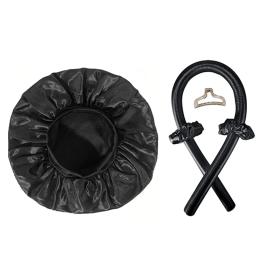Nenhum calor modelador de cabelo e cetim touca de dormir conjunto heatless cabelo curling bandana garra de cabelo clipe anéis de cabelo macio dormir chapéu salão de beleza - Image 6