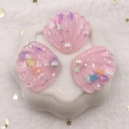 Glitter colorido pérola paillette concha plana volta cabochão pedra ornamento estatuetas para casa artesanato diy scrapbook ow89 - Image 4