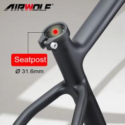 2023 airwolf quadro de carbono mtb 29 mountain bike hardtail quadros 148*12mm através do eixo impulso 29er * 2.45 Polegada mtb bicicleta quadro - Image 4