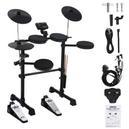 Kit de Bateria Eletrônica para Adultos Iniciantes, Kit Eletrônico com 144 Sons, Pedais Hi-Hat, 8 PCs - Image 5