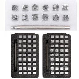 Kit de estamparia de couro para artesanato DIY, conjunto de selas de escultura, letra e número do alfabeto, carimbos - Image 1