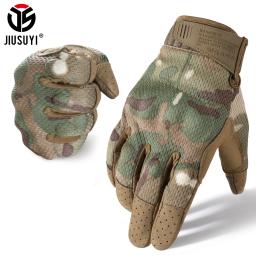 Luvas táticas antiderrapantes para homens, equipamento de proteção, tela sensível ao toque, esporte, escalada, paintball, tiro, caça, caminhada, ao ar livre, trabalho de bicicleta - Image 1