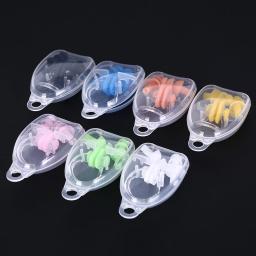Grampo macio do nariz do silicone, tampões de orelha impermeáveis, acessórios da natação, esporte, ferramenta do mergulho, esporte da água, 1 grupo - Image 2
