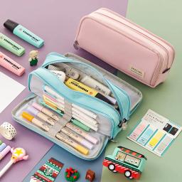 Grande Estojo Criativo para Meninos e Meninas, Estojos de Lápis Kawaii, Saco de Caneta para Crianças, Material Escolar, Bonito - Image 5