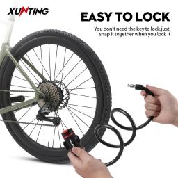Xunting-anti-roubo senha de bloqueio para mountain bike, corrente portátil, acessórios de bicicleta, 2 chaves, venda quente - Image 4