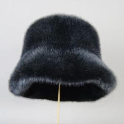Boinas de pele de vison falsa elegantes bonés de inverno femininos novo design moda chapéus de pele artificial de malha quente gorros de pele de vison falso chapéu - Image 2