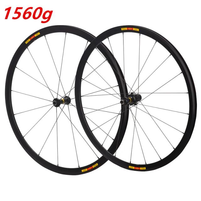 RUJIXU Conjunto de Rodas de Bicicleta de Estrada Ultra Leve 700C Liga de Alumínio Freio V 1560g