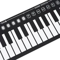 Irin 49 teclas piano eletrônico mão enrolar piano silicone teclado portátil instrumento musical dobrável iniciando órgão eletrônico - Image 6