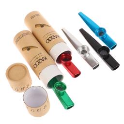 Metal Kazoos com caixa Instrumentos Musicais flautas Diafragma Boca Kazoos Instrumentos Musicais Bom companheiro para guitarra - Image 6