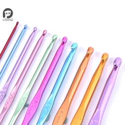 Alumínio Crochet Ganchos para Costura, Agulhas de Tricô, Crochet Hook, Sweater Weaving Tools, Knitting Tool, 3.5mm-5mm Tamanhos - Image 6