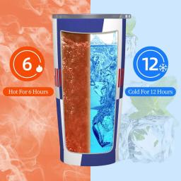 Aço inoxidável Rc Bull Caneca Térmica com Palhas e Tampa, Batalha Azul, Fria e Quente Carro Canecas, Viagem Gráfico Garrafa De Água - Image 6