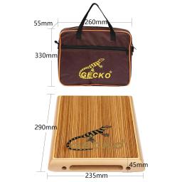 Caixa de tambor de mão plana de madeira tambor cajon tambor viagem instrumento de percussão compacto com chave ajustável saco de transporte - Image 4