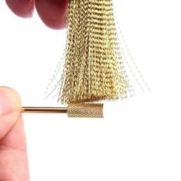 1/20 pçs escova de limpeza dental broca raiz canal arquivo prego brocas fio bronze escova ouro ferramenta limpeza para higiene dental - Image 5