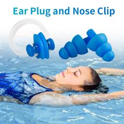 Máscara profissional de snorkel de silicone Scuba Snorkel Óculos de natação para adultos Óculos de natação anti-nevoeiro - Image 1