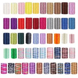 Cordão macrame seda cetim, fio malha manual cor brilhante, fio tecelagem diy para fazer jóias, crianças, - Image 1