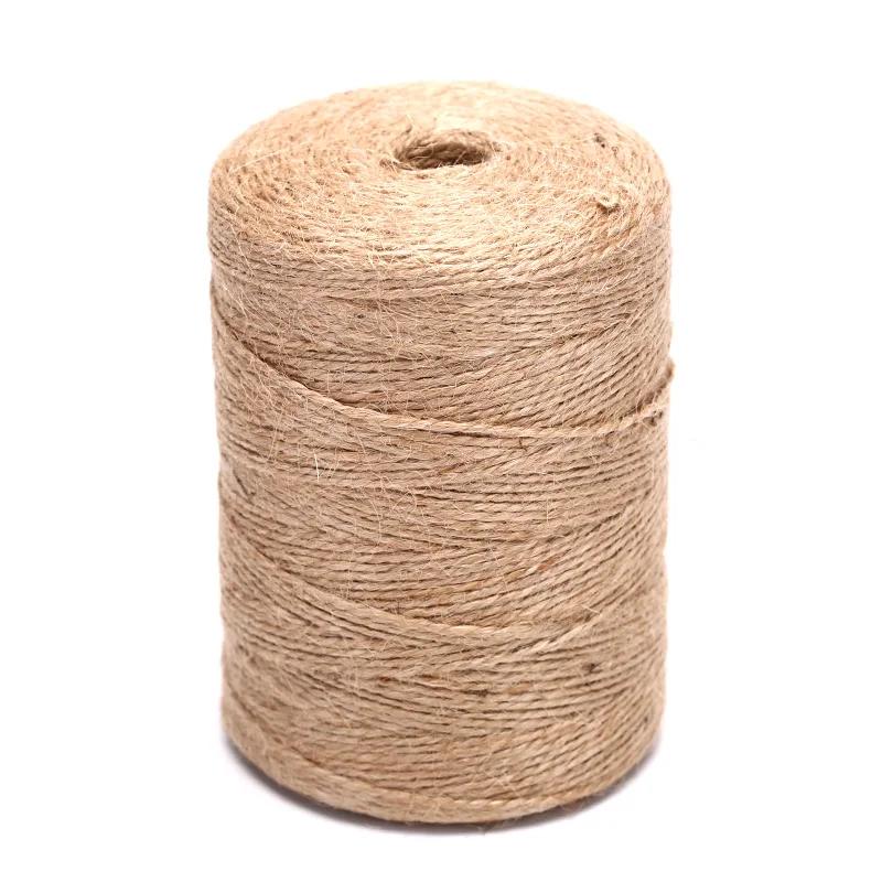 Cordas de juta natural, 50m/80m/100m, de serapilheira, ferramentas de livros de recortes, corda de papel de cânhamo duplo, decoração de artesanato - Image 1