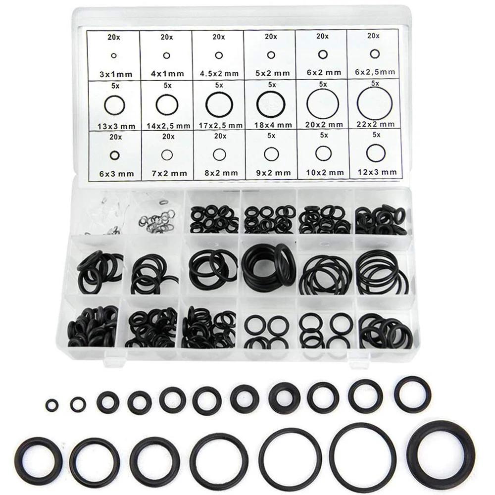 Kit de sortimento de anel de borracha, 419/225 peças, vedação de junta buna-n, substituição de anéis de vedação, 32 tamanhos métricos para reparo de torneira de encanamento - Image 1