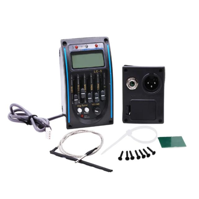 Captador Guitarra Acústica LC-5 5 Bandas EQ Pré-amplificador Sintonizador