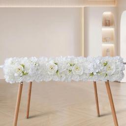 Flores de seda artificiais para decoração, arco do casamento, arranjo floral, flor simulada, decoração de parede DIY, fileira - Image 5