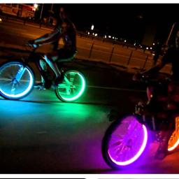 Luzes luminosas roda para motocicleta e bicicleta, tampa da válvula do pneu, LED universal, impermeável, acessórios do carro, 2PCs - Image 5