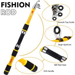 Conjunto Polo Mar Iniciante, Combinação Vara De Pesca, Lance Longo, Roda, 1.5m, 1.8m - Image 5