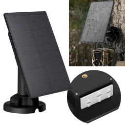 Carregador de painel solar para câmera de caça, alimentador de veados, bateria incorporada 5000mAh, câmera de trilha, 3W, 12V, 6V - Image 3