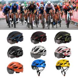 Capacete leve do ciclismo com construção durável, capacete confortável do Mountain Bike do PC, preto ajustável e amarelo - Image 3