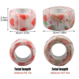 Bandagem auto-adesiva para os primeiros socorros dos animais de estimação, 5 pçs/set, 5cm de largura, colorido, respirável, estiramento, bandagem - Image 2