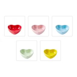 Tigela cerâmica de forma de coração colorido, Alimentador Pet pequeno, Comida e água prato, cobaia, Hamster e coelho, Pet fornecimentos, 1pc - Image 6