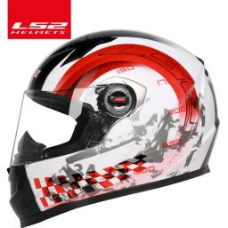 LS2-Classic Full Face Capacete De Motocicleta, Moto Racing, Moto, Capacete De Tanque, Xdron Casque, Samurai Draze, FF358 - Image 4