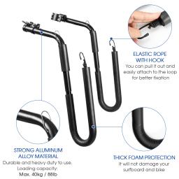 Suporte de prancha de bicicleta, bicicletário, prancha de surf, suporte de montagem, suporte lateral novo, cz em estoque - Image 5