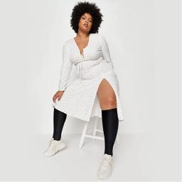 Meias atléticas de compressão para homens e mulheres, meias para pernas, meias varicosas, antifadiga, meias monocromáticas, plus size, 2XL-7XL, 1 par - Image 4