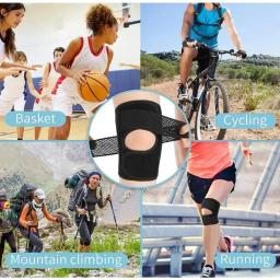 Elastic Sports Knee Pads para homens e mulheres, pressurizado, elástico, suporte, respirável, fino, voleibol, fitness, engrenagem, protetor de cinta, 1pc - Image 5