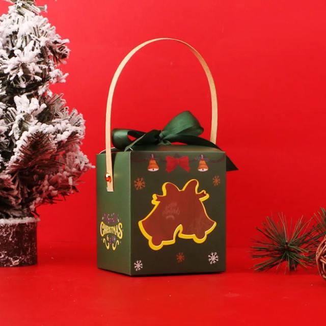 Caixa de Presente de Papel MissDeer para Decorações de Natal e Ano Novo - Saco para Doces e Chocolates 2024