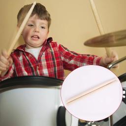 Tambores de madeira de bordo infantil, baquetas antiderrapantes, brinquedo musical para crianças, bateria eletrônica Jazz 5A, acessórios de percussão, 1 par - Image 2