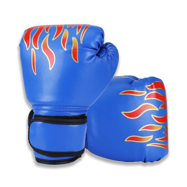 Luvas de Boxe de Algodão PU para Crianças - Protetor de Mãos para Treinamento de Socos e Esportes, 1 Par