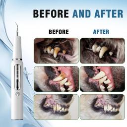 Escova de dentes ultrassônica para cães e gatos Kit de cuidados dentários Removedor de tártaro Ferramenta de limpeza dentária Remove placa - Image 3