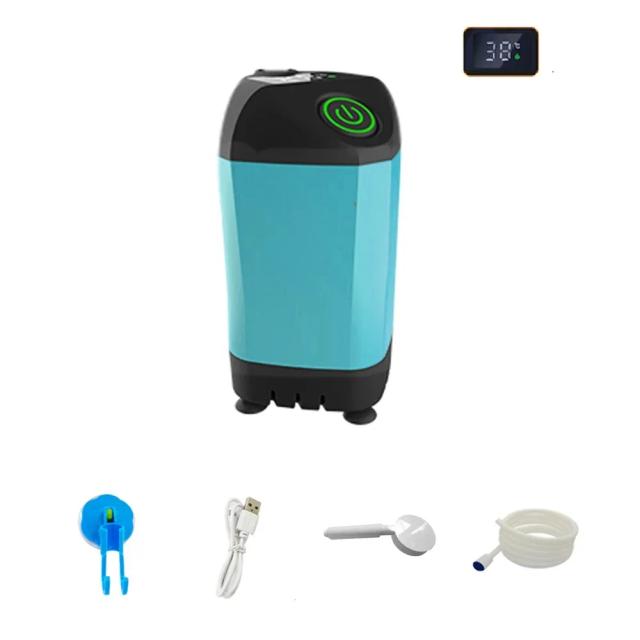 Chuveiro Elétrico Portátil para Camping: Impermeável com Display Digital para Viagens, Praia e Regas de Plantas IPX7