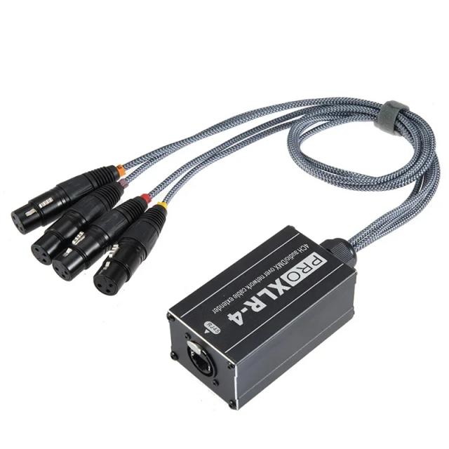 Cabo RJ45 para XLR Áudio e DMX Splitter para Extensão em Estúdio e Stage