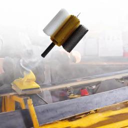 Conjunto de escova de esqui escovas de cera de esqui acessórios portáteis eficientes manutenção de snowboard com alça de eixo capa para viajar esqui - Image 5