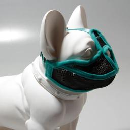 Malha respirável Pet Dog Muzzles, máscara ajustável boca, parar de latir, suprimentos ao ar livre, buldogue francês Pug, focinho, curto - Image 3