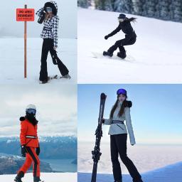 Casaco de snowboard feminino, Fato de treino quente, Casacos de neve, Casacos esportivos, Exterior, Esqui, Montanha, Inverno, 2022 - Image 4