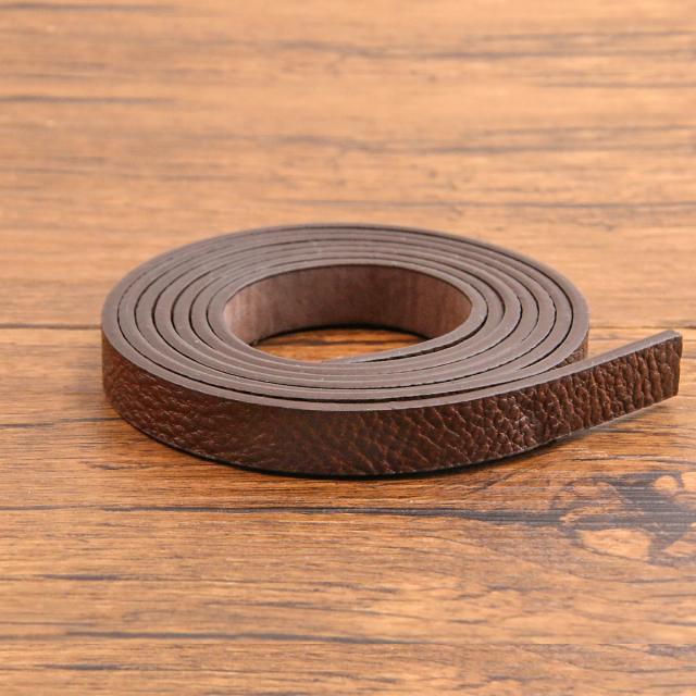 Corda de Couro PU Monocromática para DIY: Acessórios de Jóias, Pulseiras e Criatividade em 7 Cores - 120x10mm, 1 Unidade