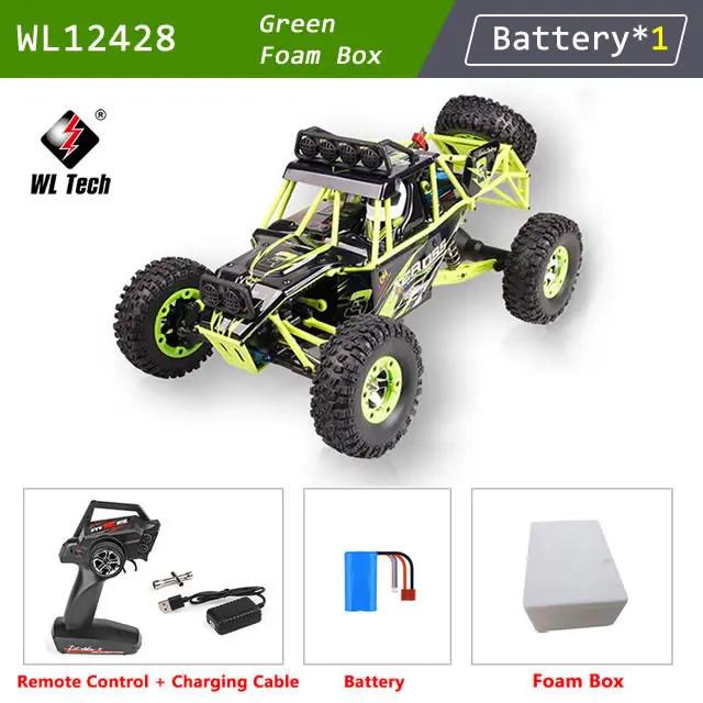 WLtoys 12428 1:12 4WD RC Racing Car High Speed Off-Road Remote Control Alloy Climbing Truck LED Light Buggy Boys Toys Kids Gift - Image 1