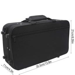 Caixa De Armazenamento De Clarinete Oxford Bb, Acessórios De Clarinete De Substituição Preto, Correias De Folha, 600D - Image 3