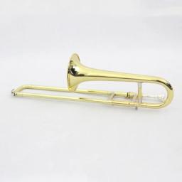 Latão e Ouro Laca Soprano Trombone com Canvas Bag Case, Útil, Venda Quente - Image 3