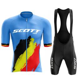 2025 conjuntos de ciclismo verão conjunto camisa da bicicleta dos homens espanha manga curta respirável roupas ciclismo mtb roupas esportivas passeio uniforme - Image 3